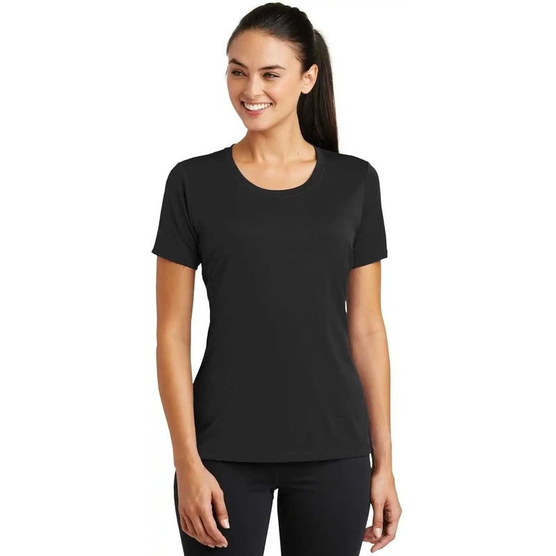 Sport-Tek LST320 Ladies PosiCharge Tough Tee – Black