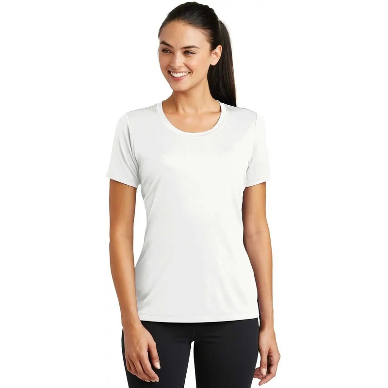 Sport-Tek LST320 Ladies PosiCharge Tough Tee – White