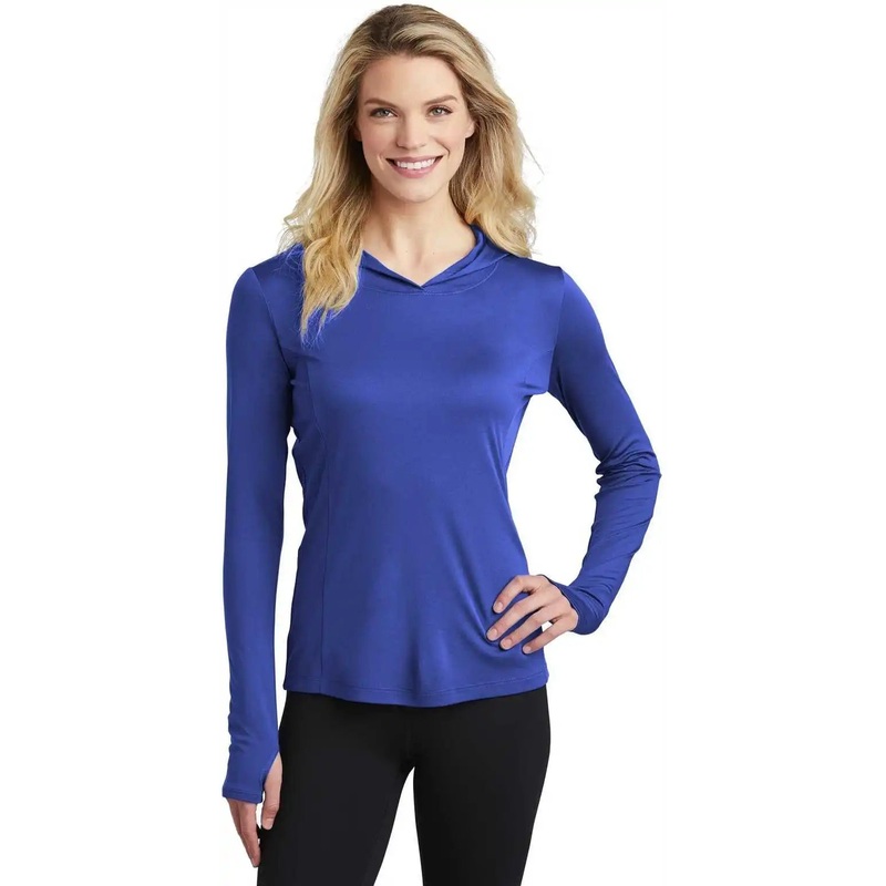 Sport-Tek LST358 Ladies PosiCharge Competitor Hooded Pullover – True Royal