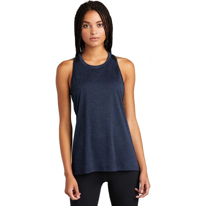 Sport-Tek LST466 Ladies Endeavor Tank – Dark Royal Heather Black
