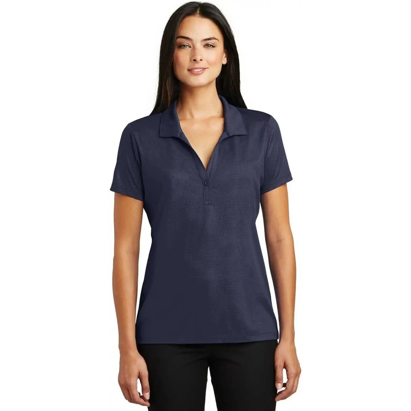 Sport-Tek LST630 Ladies Embossed PosiCharge Tough Polo – True Navy