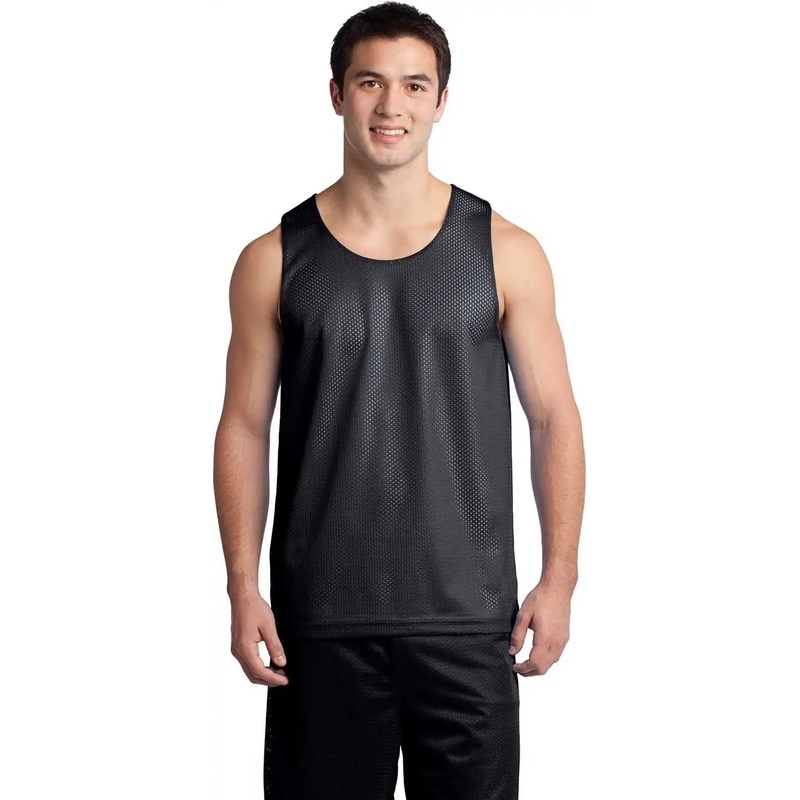 Sport-Tek ST500 PosiCharge Classic Mesh Reversible Tank – Black