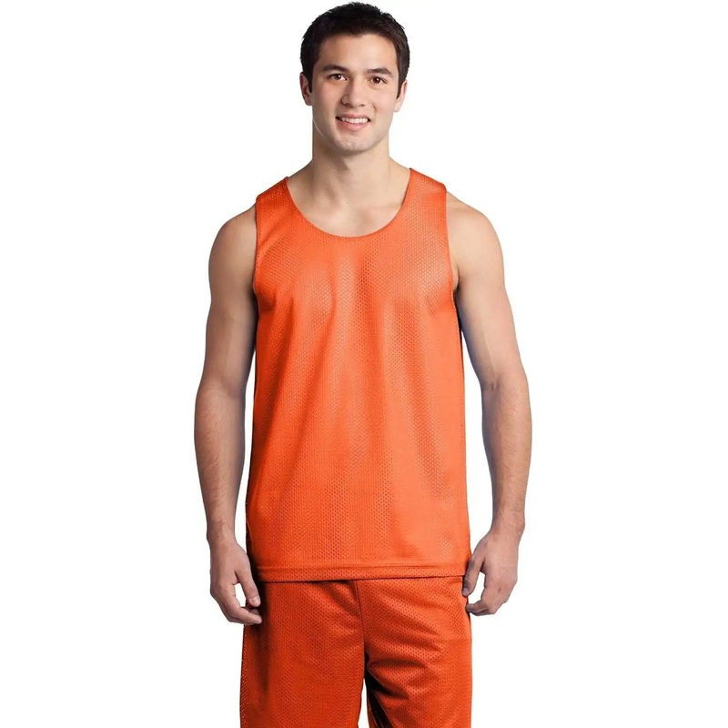 Sport-Tek ST500 PosiCharge Classic Mesh Reversible Tank – Deep Orange