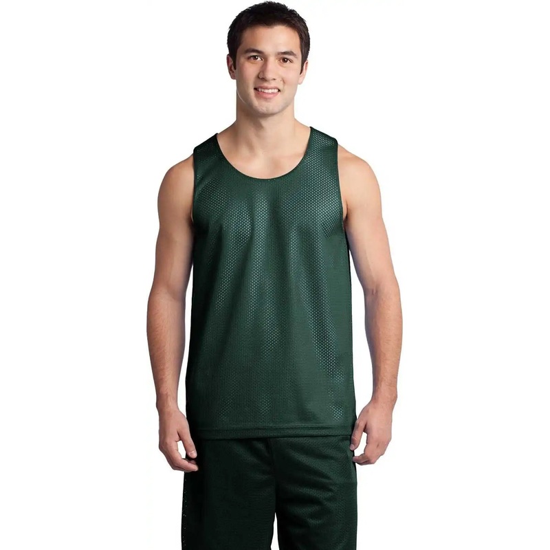 Sport-Tek ST500 PosiCharge Classic Mesh Reversible Tank – Forest Green