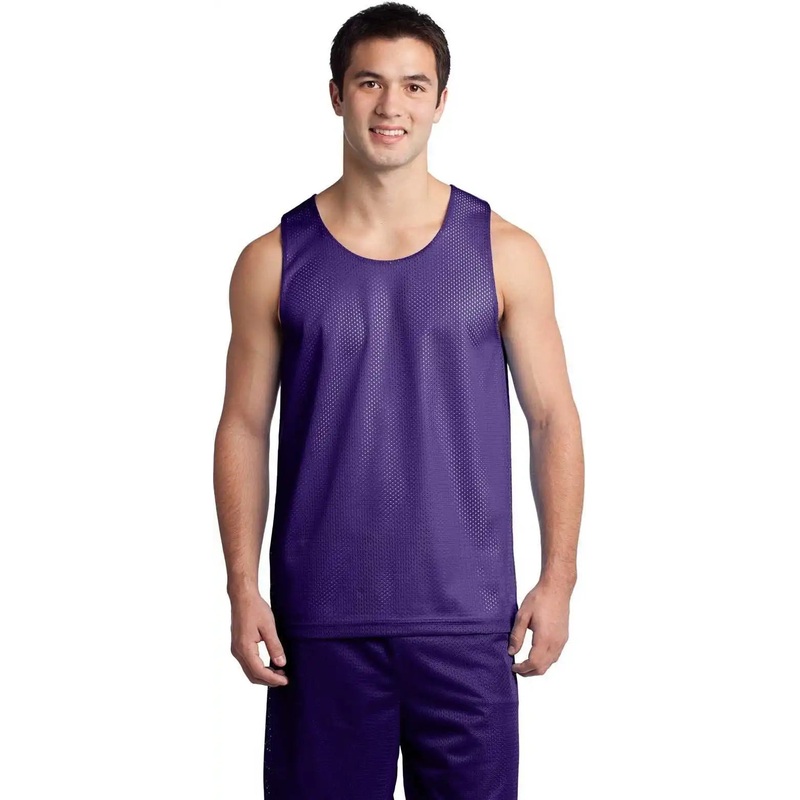 Sport-Tek ST500 PosiCharge Classic Mesh Reversible Tank – Purple