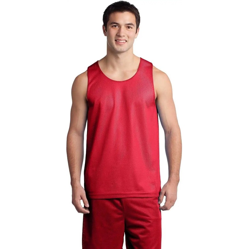 Sport-Tek ST500 PosiCharge Classic Mesh Reversible Tank – True Red