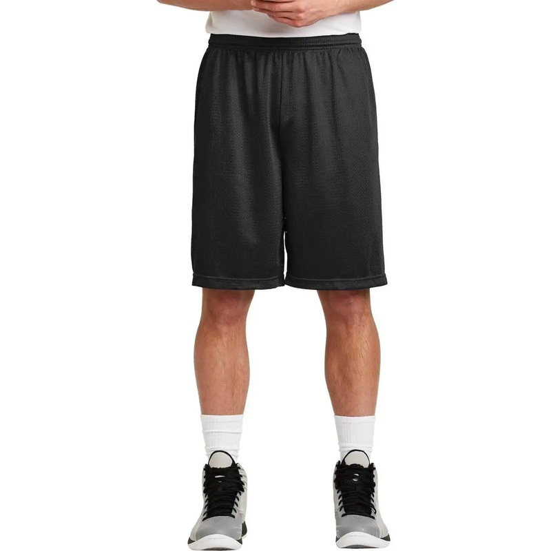 Sport-Tek ST515 Long PosiCharge Classic Mesh Short – Black