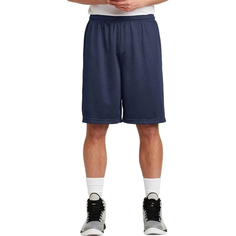 Sport-Tek ST515 Long PosiCharge Classic Mesh Short – True Navy