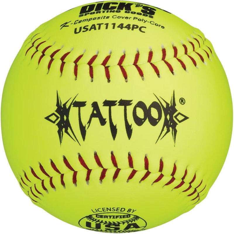 AD Starr Tattoo 44/375 ASA/USA 11 Composite Slowpitch Softballs – USAT1144PC