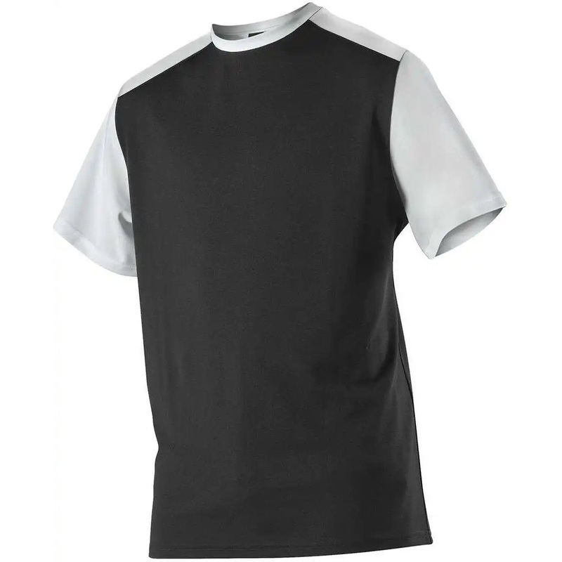 Alleson Athletic 532CJ Adult Crew Neck Baseball Jersey – Black White