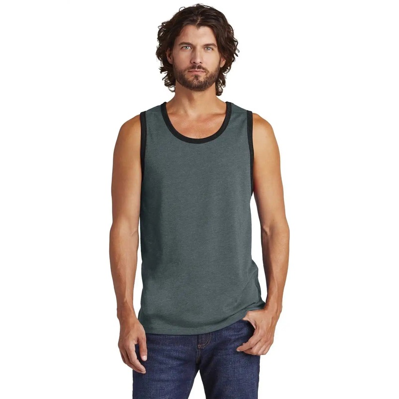 Alternative AA6043 Rebel Blended Jersey Tank – Heather Deep Charcoal Black