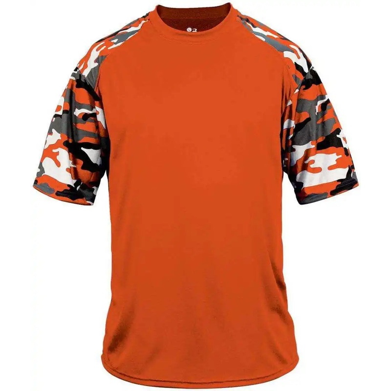 Badger Sport 2141 Camo Sport Youth Tee – Orange Orange Camo