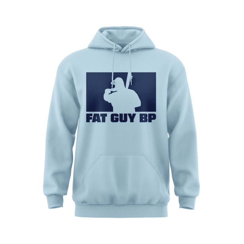 Fat Guy BP Hoodie – Aqua Blue|S|M|L|XL|2X|3X