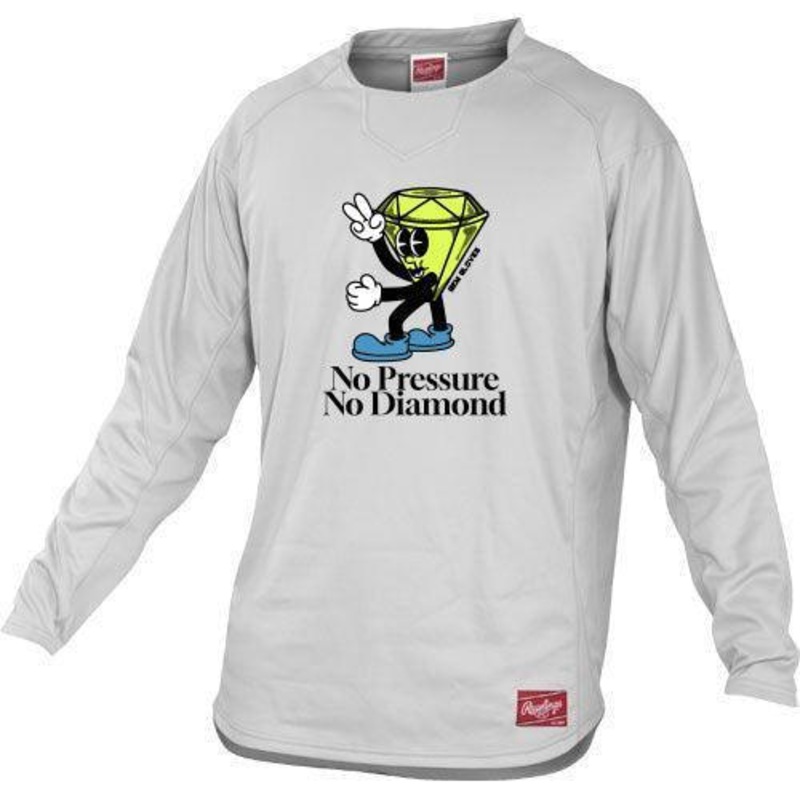Rawlings Dugout Youth Fleece Pullover – No Pressure No Diamonds