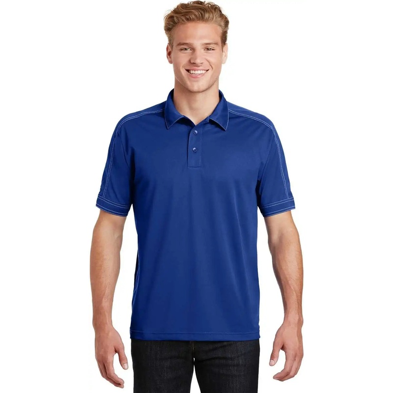 Sport-Tek ST659 Contrast Stitch Micropique Sport-Wick Polo – True Royal