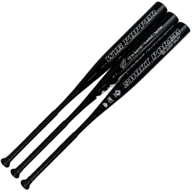 2025 Short Porch Wig Popper Black Out OG KEVLAR End Loaded 1-Piece SSUSA Senior Slowpitch Softball Bat