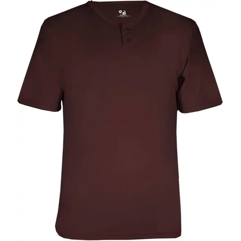 Badger Sport 2930 Youth B-Core Placket – Maroon