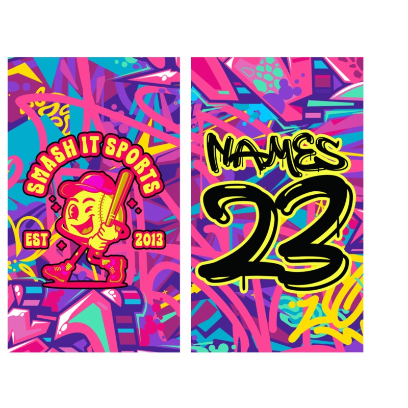 Smash It Sports Graffiti Bag Tag