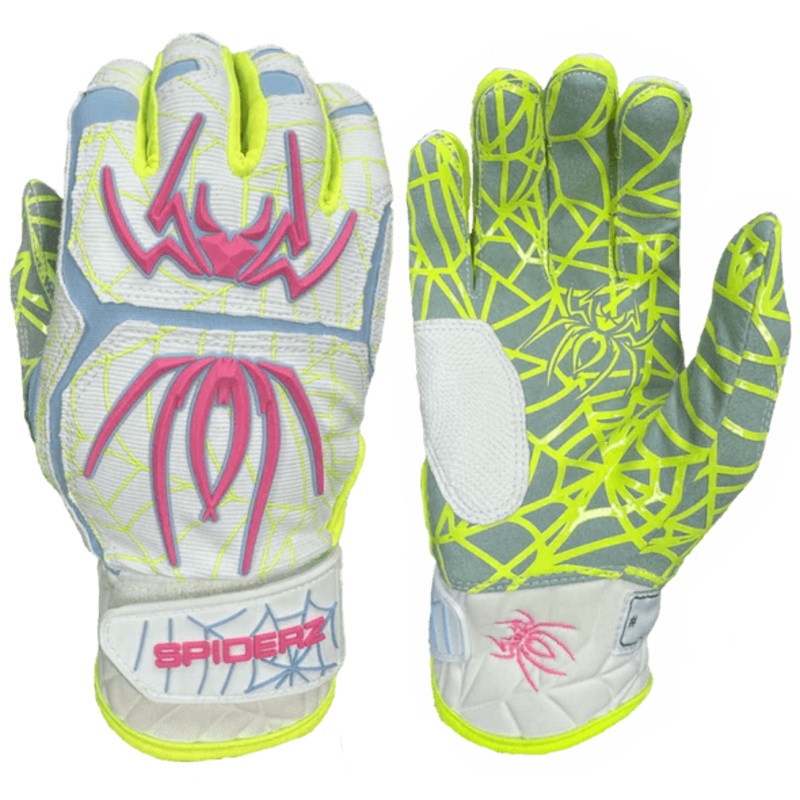 Spiderz HYBRID Batting Gloves – Fluoro