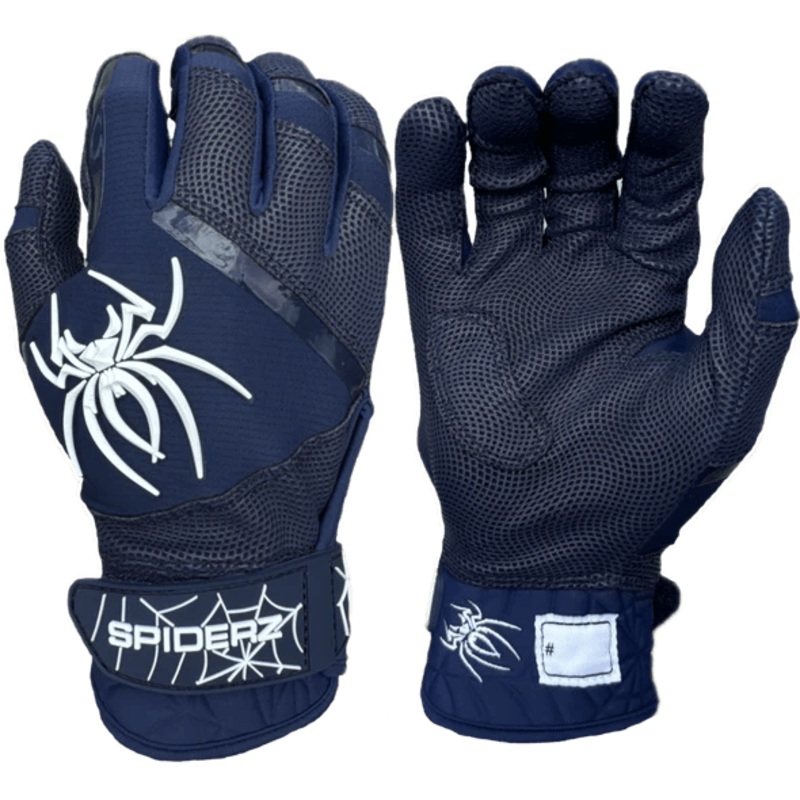 Spiderz Pro Premier Batting Gloves – Navy Blue/White