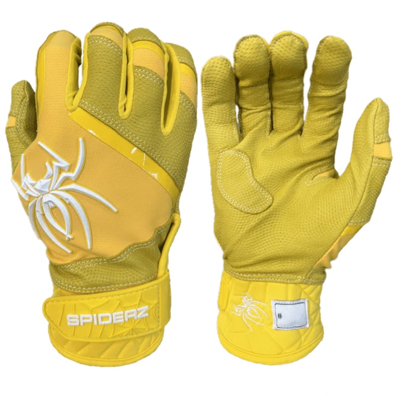 Spiderz Pro Premier Batting Gloves – Yellow/White