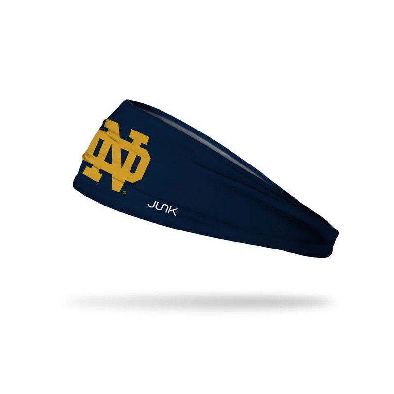Junk Headband University of Notre Dame: Logo Navy – Big Bang Lite