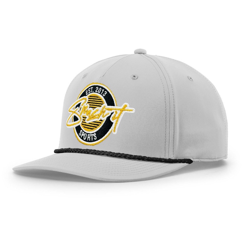 Smash It Sports Classic Rope Snapback Hat – Grey/Black/Gold