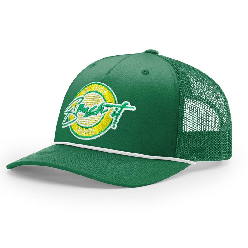 Smash It Sports Classic Rope Trucker Hat – Kelly/White/Yellow