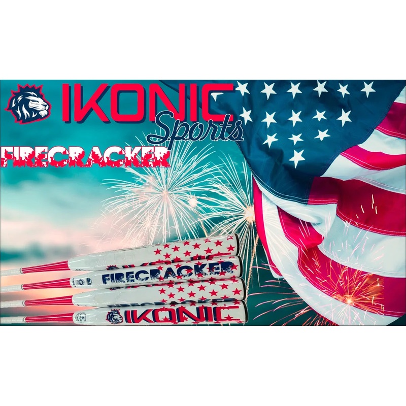 2025 Ikonic Sports FireCracker 2-Piece SSUSA Senior Slowpitch Softball Bat