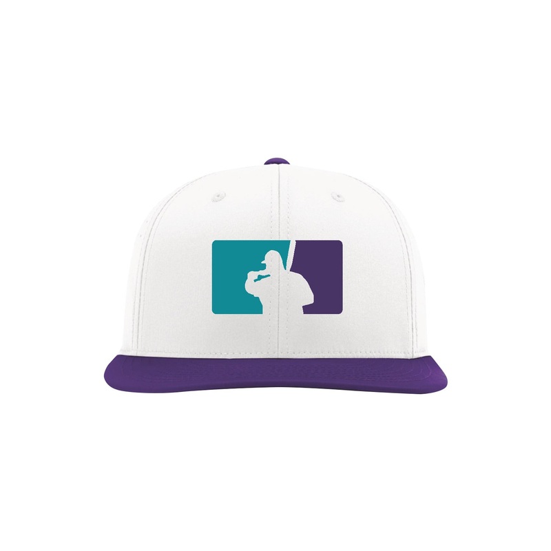 Fat Guy BP Fitted Hat – PTS30 (White/Teal/Purple)