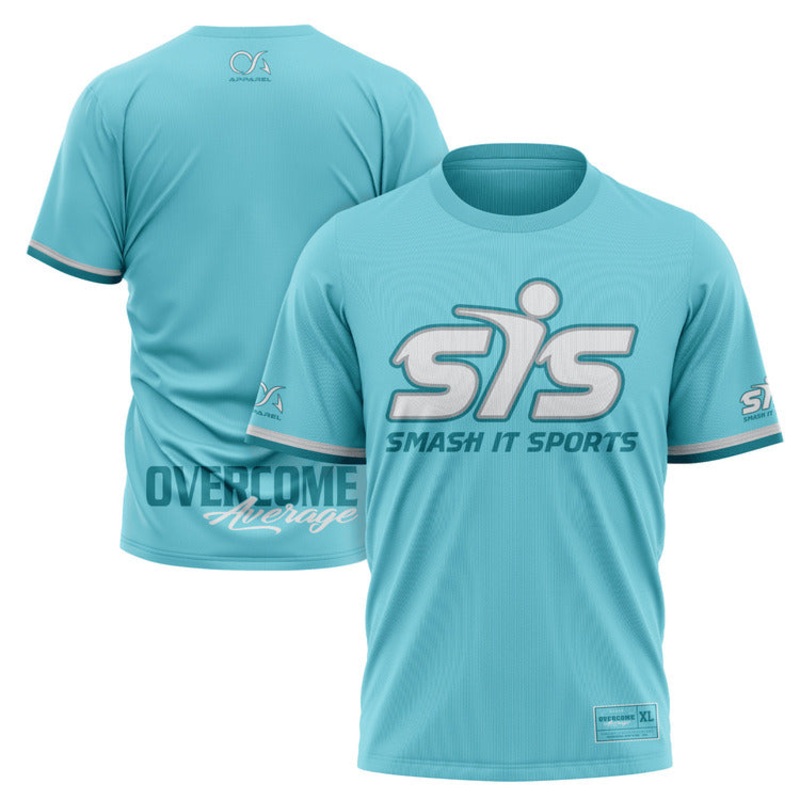 Smash It Sports Short Sleeve Shirt – Ice Blue