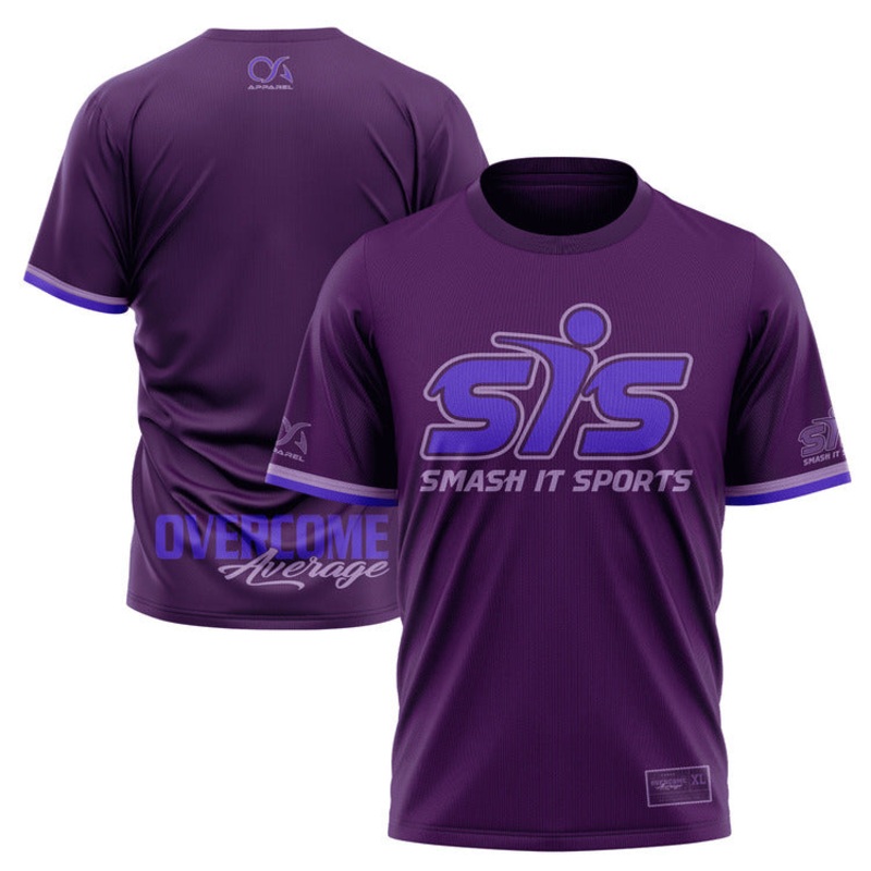 Smash It Sports Short Sleeve Shirt – Plum Purple