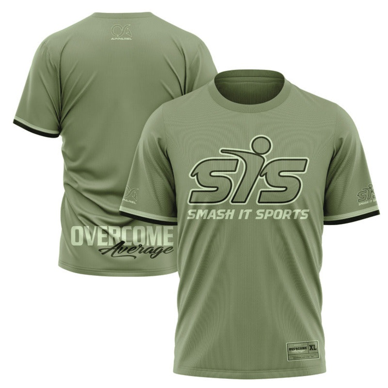 Smash It Sports Short Sleeve Shirt – Sage Green