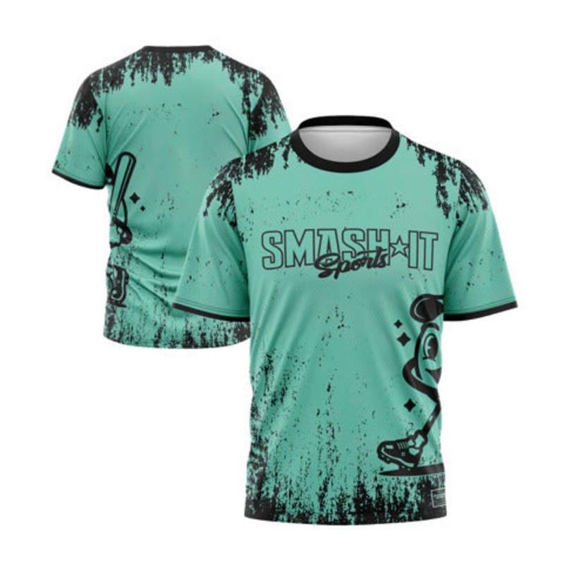 Smash It Sports Short Sleeve Shirt – Smashie (Mint/Black)