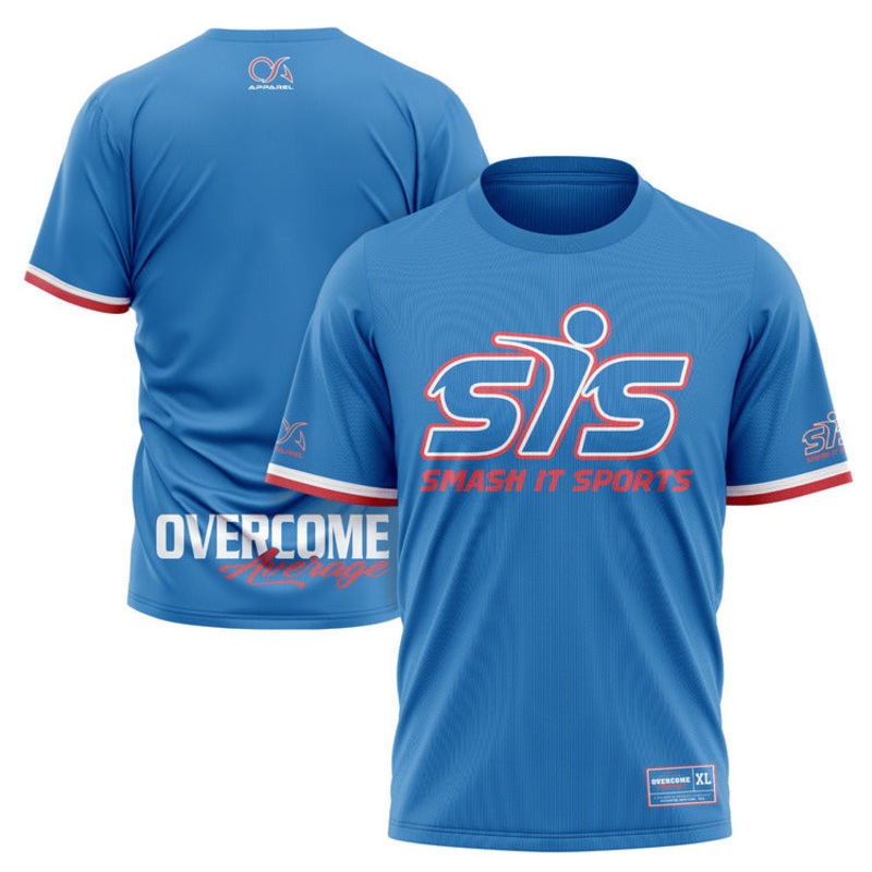 Smash It Sports Short Sleeve Shirt – Steel Blue
