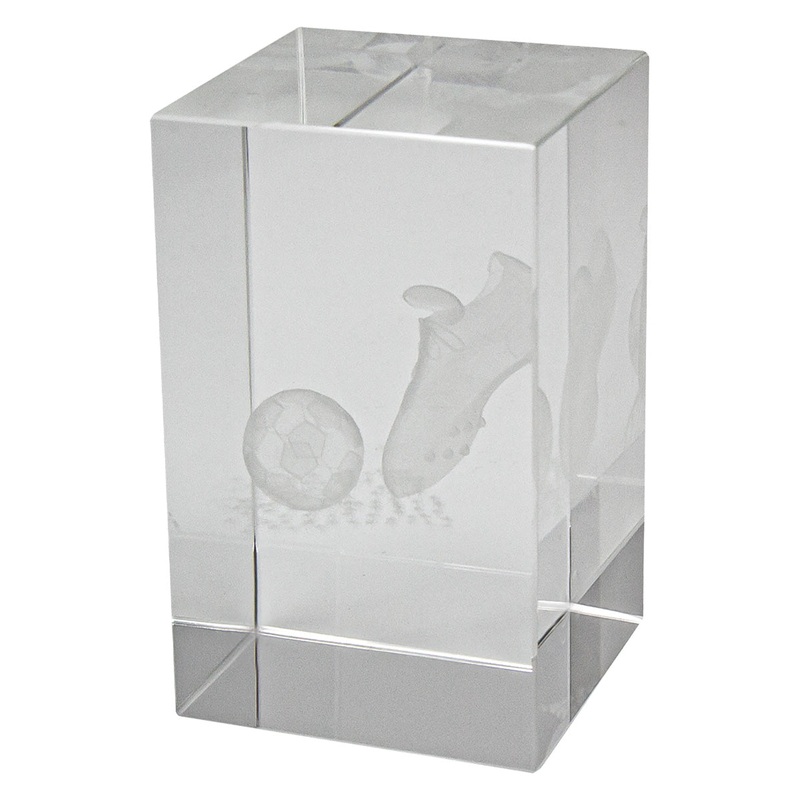 Football Crystal Block Award|80mm