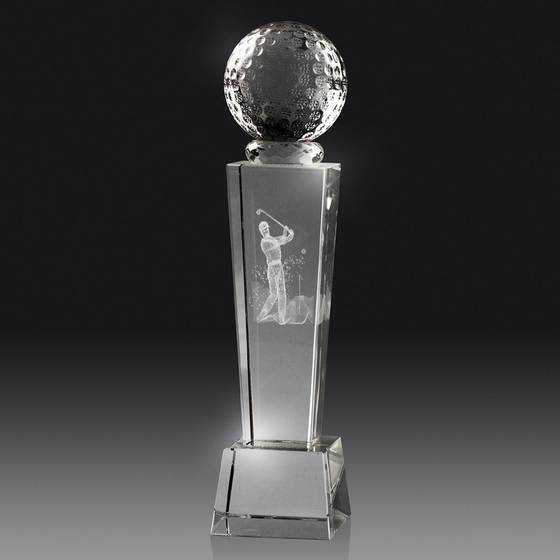 Golf Crystal Hologram Tower|220mm|240mm