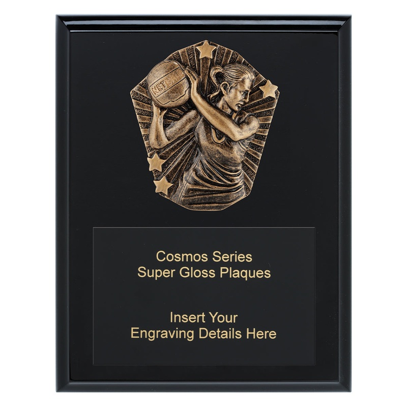 Cosmos Super Plaque – Netball|200mm|225mm|250mm