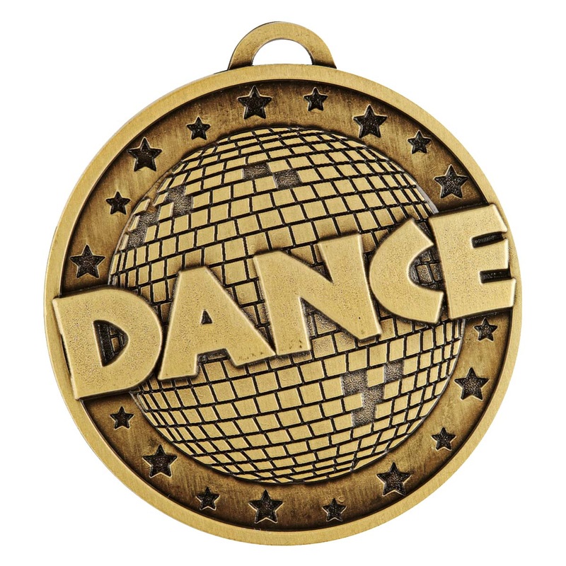 Dance Glitter Medal|Gold
