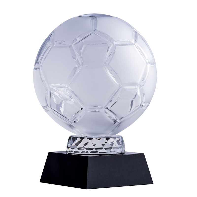 Crystal Soccer Ball on Stand|267|Clear